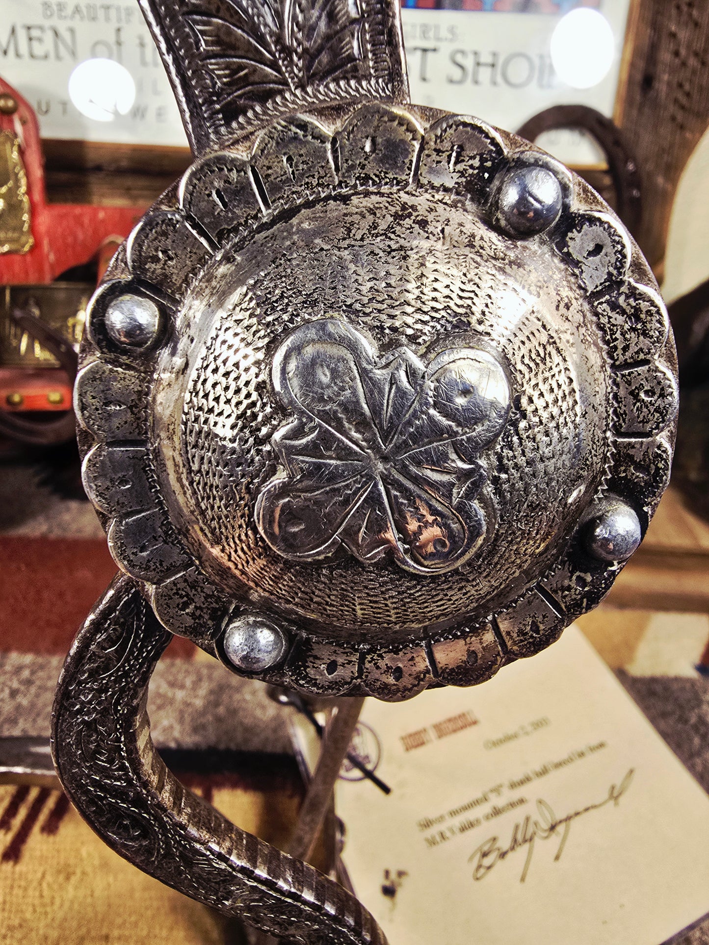 Vintage Silver Mounted "S" Shanked Bit