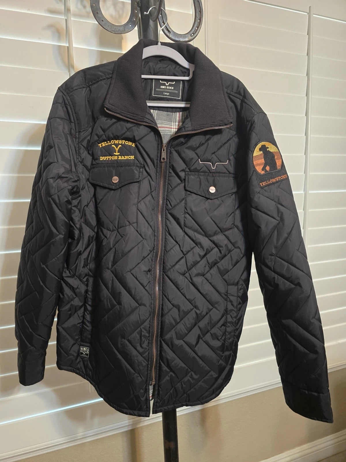 Yellowstone TV Series. Kimes Ranch Skink Quilted Jacket Customized As Crew Gift For Yellowstone Crew
