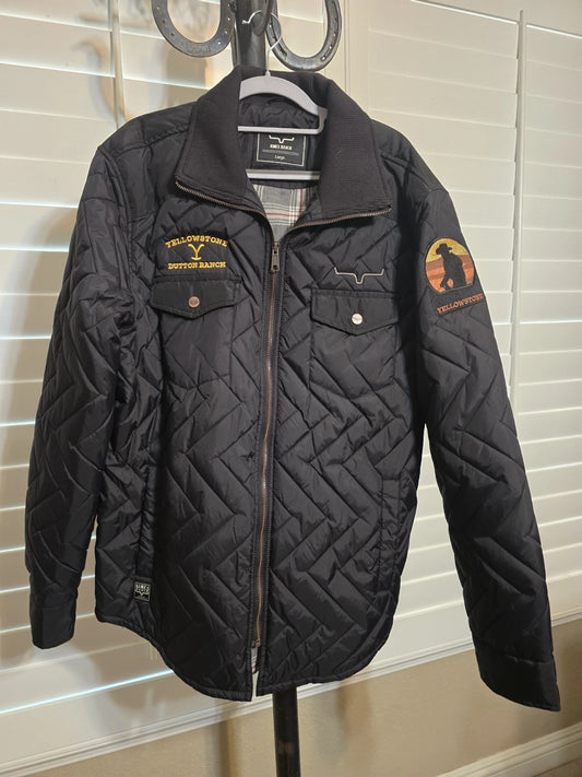 Yellowstone TV Series. Kimes Ranch Skink Quilted Jacket Customized As Crew Gift For Yellowstone Crew